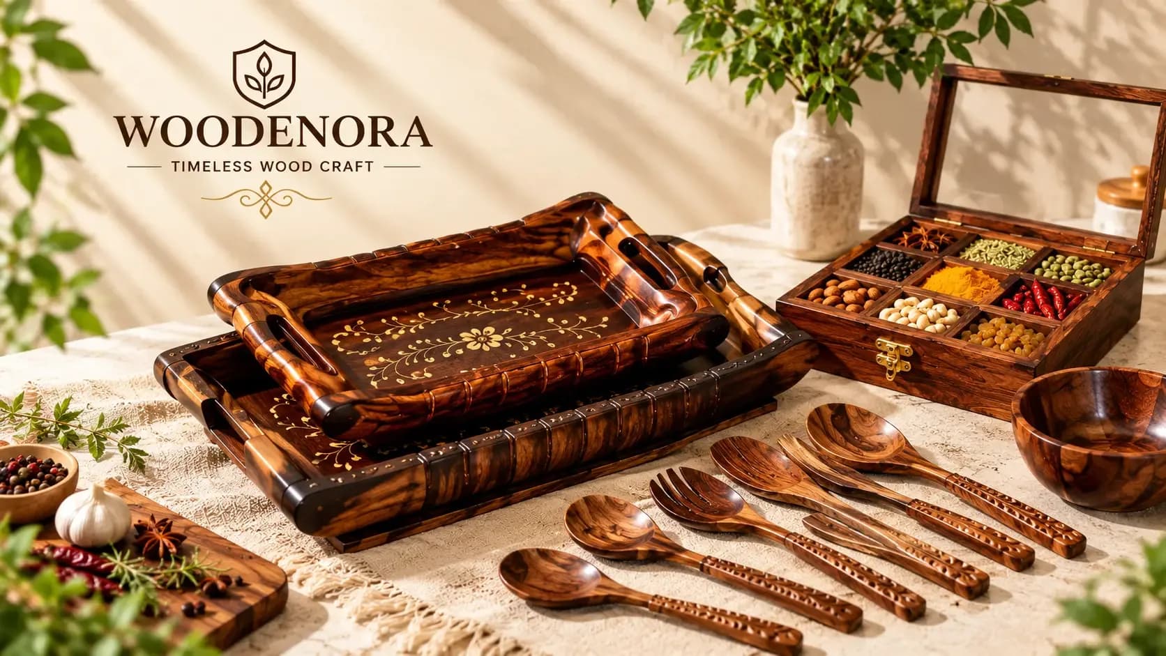 Woodenora — Premium Wooden Kitchenware E-Commerce Store